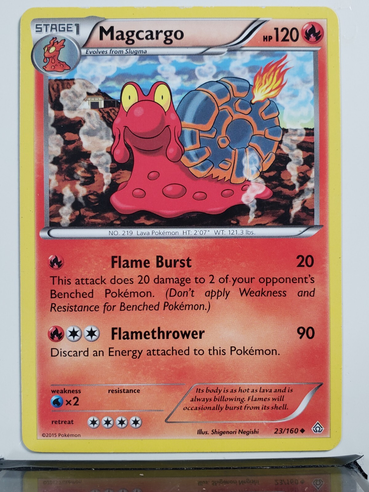Magcargo 23/160 - LP - XY Primal Clash Pokemon Card $2 Combined Shipping