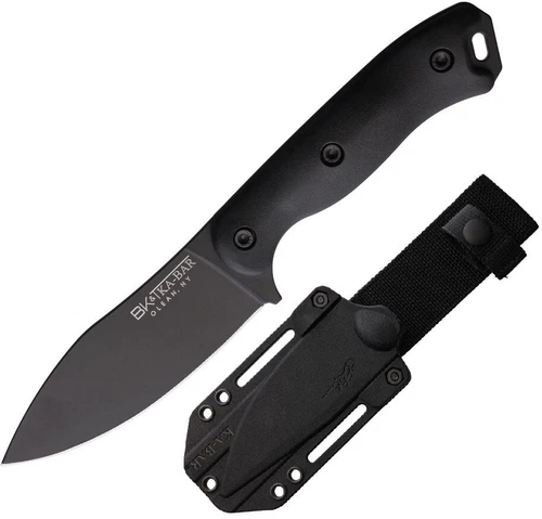 Becker Nessmuk Fixed Knife 4.3" 1095 Cro-Van Carbon Steel Blade Ultramid Handle