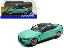 2023 BMW M4 COMPETITION (G82) MINT GREEN 1/43 DIECAST MODEL BY SOLIDO S4316002