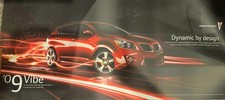 2009 Pontiac Vibe dealer poster