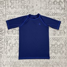Tommy Bahama Rashguard Active T Shirt Boys Blue Crew Neck Neck Size XL 14