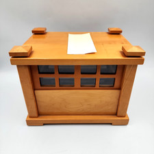 Falling Rain Chime Box Maple Wood Natural Sound Meditation Instrument