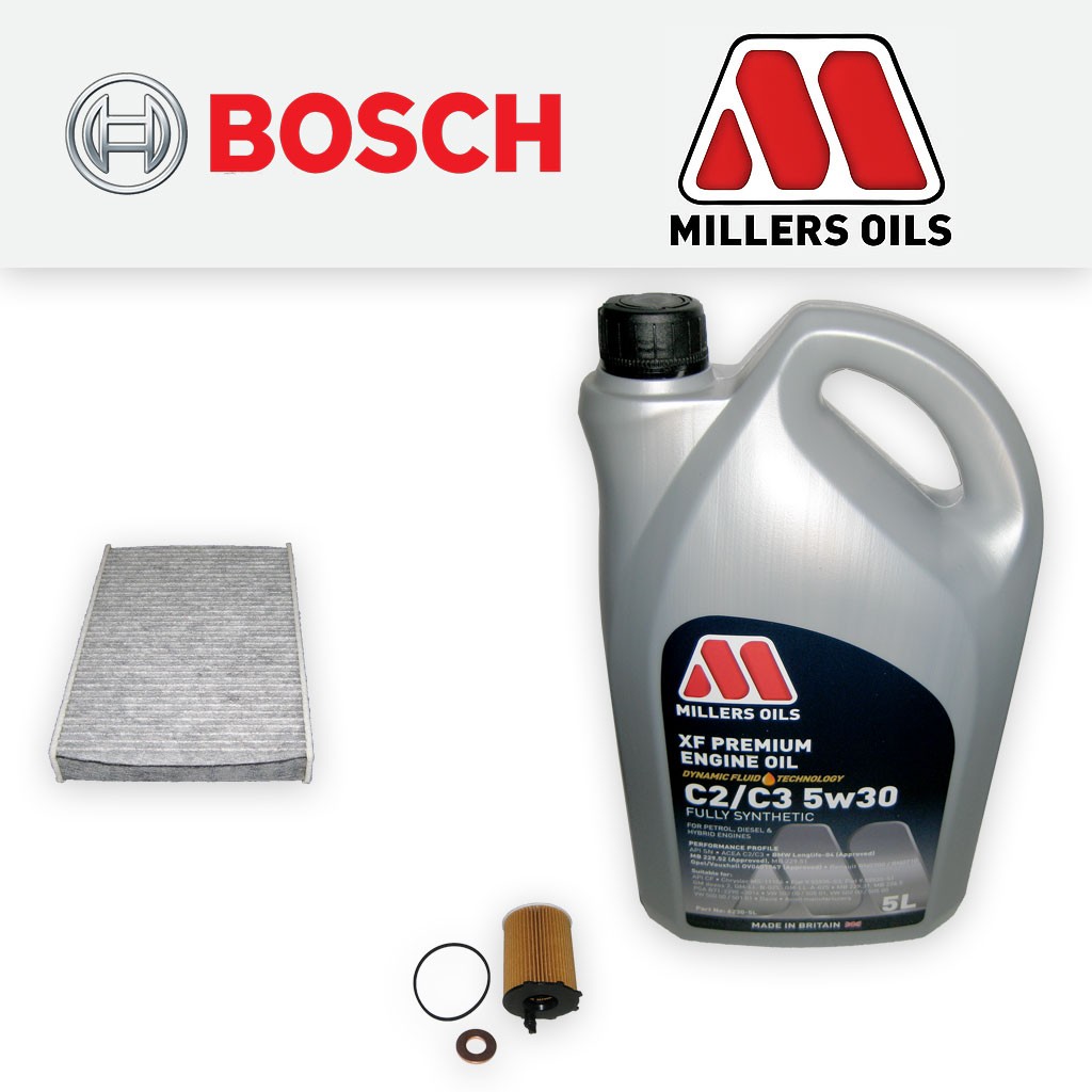 SERVICE KIT for PEUGEOT 508 1.6 HDI DV6C OIL CABIN FILTERS +OIL (2010-2015)