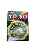 Light Up Yo-Yo Yellow LED Glow Toy Auto Return Kids Party Favor Kole Imports New