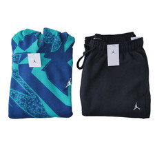 Jordan 2 PC Sweatsuit Mens Size 2XL Thermal Fleece MVP Tracksuit NWT