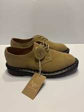 Dr. Martens 1461 Made in England Buck Suede Oxford Shoes Beige Size Us 6 New
