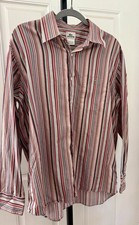 Lacoste Men's Striped Color Button Down Shirt Size 44 Y2K