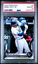 2022 TOPPS NOW #3 BOBBY WITT JR. ROOKIE RC PSA 10