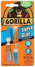 GORILLA GLUE TWIN PACK SUPER GLUE TUBES -EACH 3g
