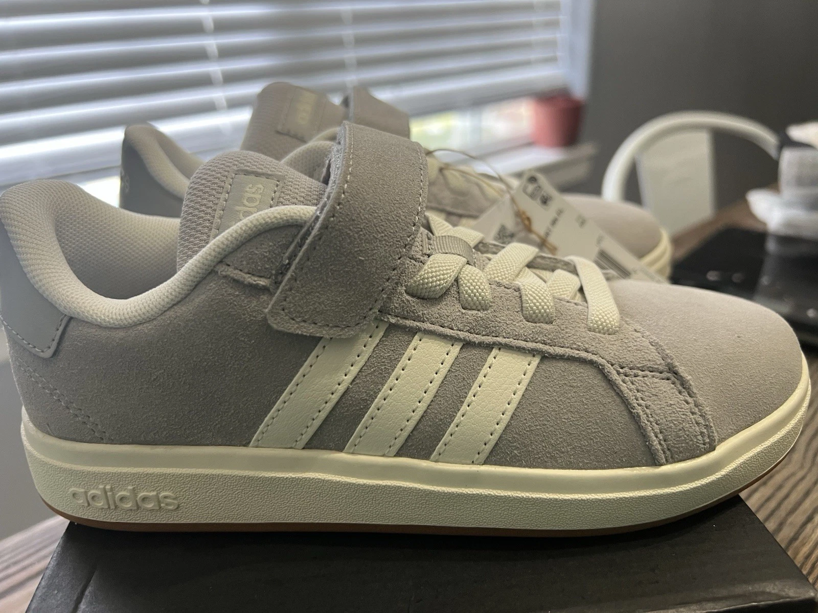 Adidas Grand Court 00s grigio bianco sneaker ragazzo taglia 3