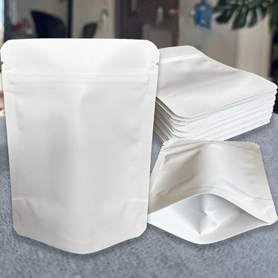 100 Pcs 4x6 Inch Smell Proof Mylar Bags Resealable Food Storage Stand-Up Bags