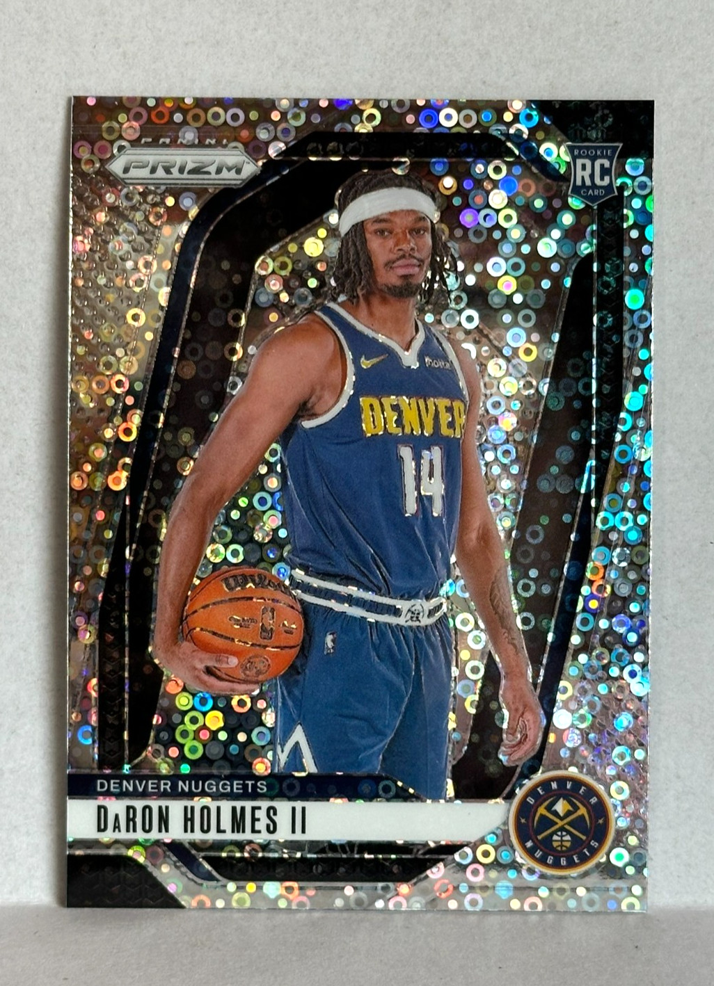2024-25 Panini Prizm DaRon Holmes II Silver Disco Rookie RC #235 Denver Nuggets
