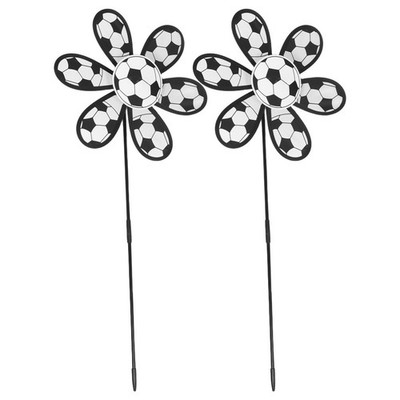 2 Pcs Children's Outdoor Windmill Christmas Spinner Lawn Pinwheels
