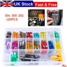 300Pcs Car Blade Fuses Assortment Box Auto Fuse Kit For Car Truck Repair Part UK