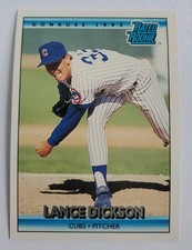 Baseball Card #421 LANCE MICHAEL DICKSON Chicago Cubs Pitcher 1991 Leaf