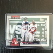 2026 Topps Series 1 Celebrations Wilyer Abreu Walk This Way CASE HIT Red Sox