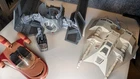 New ListingVintage Star Wars Vehicles Lot – Landspeeder + Snow Speeder DV Tie