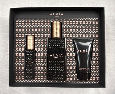 BEAUTIFUL ALAIA PARIS EAU DE PARFUM 3 PIECE GIFT SET BY AZZEDINE ALAIA! NEW!