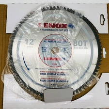 Lenox 21889 Circular Saw Blade 12" w/ 1" Arbor 80T Carbide Tip Aluminum Cutting