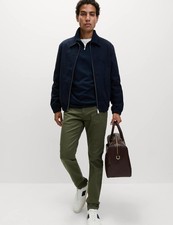 Marks & Spencer Mens Cotton Straight Jeans in Khaki - M&S
