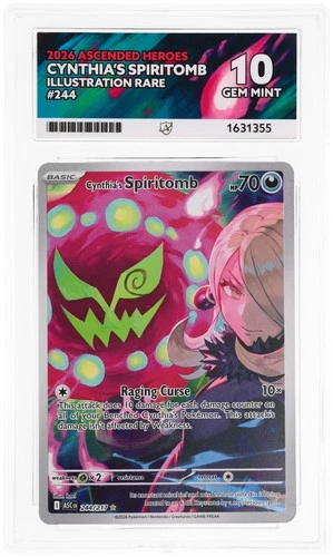 ACE 10 Cynthia’S Spiritomb 244/217 Ascended Heroes Pokemon Gem Mint