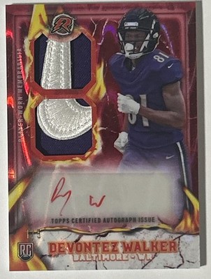 2024 Topps Resurgence Ignite Rpa player  worn Devontez Walker  1/5 Baltimore  