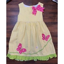 Vintage Rare Editions spring summer butterfly dress sz 4T