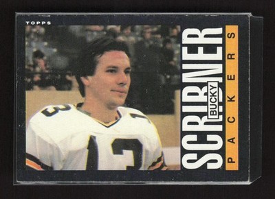1985 Topps #76 Bucky Scribner Green Bay Packers Rookie Near Mint or Better