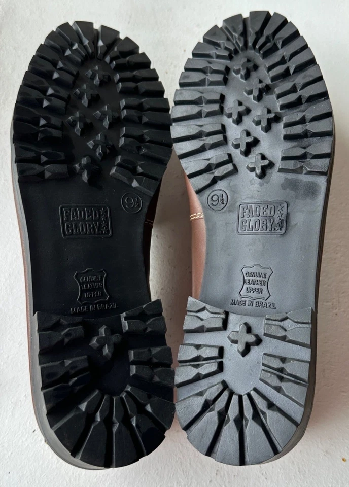 Faded Glory Brown Genuine Leather Shoes Loafers Women's Size 9.5 (Read-NWD) - Image 4 of 4