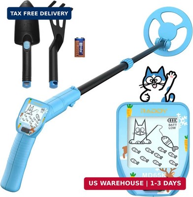Raddy MD65K Metal Detector for Kids, Adjustable & Lightweight Kids Metal Detecto