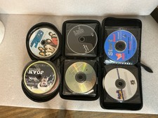 Black CD/DVD/Blu-ray Carry Case Wallet full of CD, DVD  Blu-ray Discs