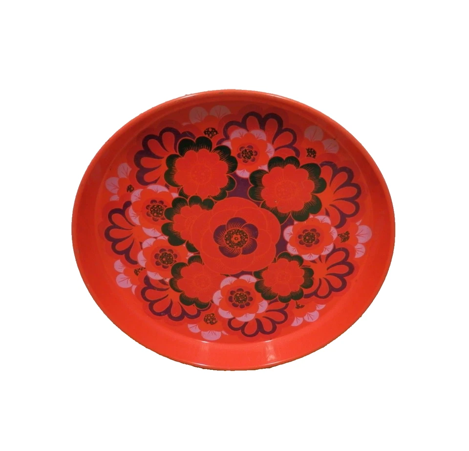 60er 70er Küchen Tablett Worcester Ware UK Pop Art 60s 70s Vintage