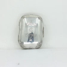 Vintage Sterling Silver Tiffany and Co Traveling Soap Holder W/ Gold Wash Inside