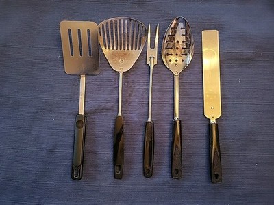 Ekco USA Lot Stainless Kitchen Utensils Spatula Slotted Spoon  Spreader Drawer