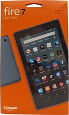 Image of Amazon Kindle Fire Blue 7" Tablet 9th Gen 16GB Wi-Fi with Alexa - New Sealed