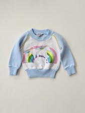 Vintage 80s rainbow unicorn crewneck sweatshirt 18 months