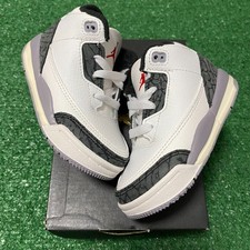 Size 5C - Jordan 3 Retro Cement Grey Sneakers Toddlers DM0968-106 NEW Ship Fast