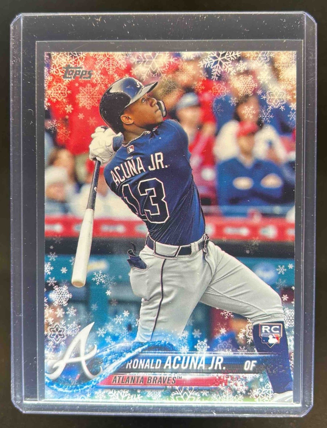 2018 Topps Holiday Ronald Acuna Jr. RC Rookie #HMW50 Braves