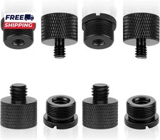 Mic Thread Adapter Kit 5/8 to 3/8 Mic Screw Adapters 1/4 to 5/8 Stand Adapter