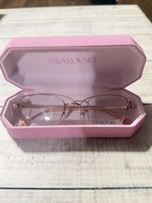 Swarovski SK1006 4014 Eyeglasses Frame Women's Rose Gold Full Rim Cat Eye 53mm
