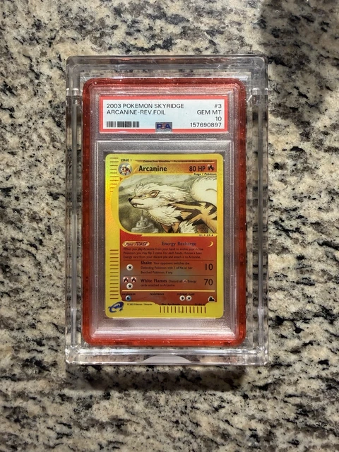2003 POKEMON SKYRIDGE #3 ARCANINE-REVERSE FOIL PSA 10