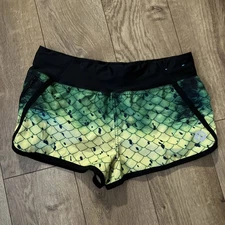 PELAGIC Board Shorts Small Green Women’s Bali Active Yellow Black