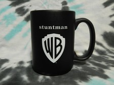 WB Warner Bros. STUNTMAN Definition Coffee Mug Double Sided Black Cup Ltd