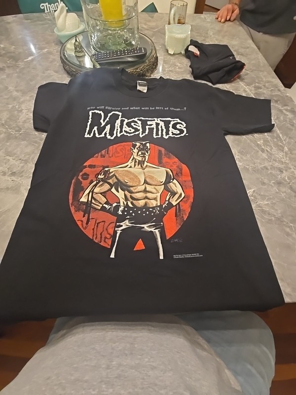 MISFITS 2001 25 Year Anniversary Black T Shirt Mens Size L