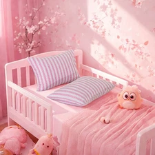 Cotton Jersey Knit Toddler Pillowcases Soft Breathable Envelope Closure