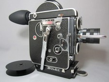 SUPER-16  BOLEX REFLEX 16MM MOVIE CAMERA, 1.3/12.5MM C-MOUNT LENS OVERHAULED 