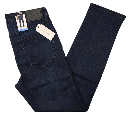Express #11973 NEW Men's Dark Wash Slim Fit Stretch Denim Jeans MSRP $88