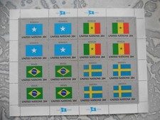 UNO New York 1983; Flagi; 1 KLB; czysty **; patrz skan