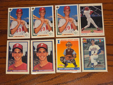 Mike Lieberthal Rookie Baseball Card Lot - 8 cards