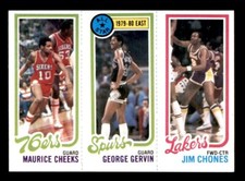 1980 Topps Basketball #37 Cheeks Gervin Chones NM/MT *e12